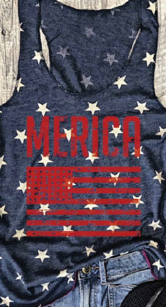 ๐บ๐ธ Patriotic MERICA Tee ๐บ๐ธ - Picture 3 of 6